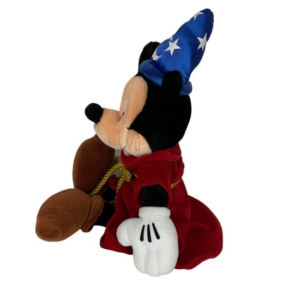 Walt Disney World Sorcerer Mickey Mouse Plush 18 inch Stuffed Toy Fantasia - Picture 4 of 9